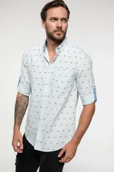 DeFacto Men Simple Shirts Long Sleeve Dot Shirts Mens Casual Lapel Collar Casual Shirt New-I4976AZ18SM
DeFacto Men Simple Shirts Long Sleeve Dot Shirts Mens Casual Lapel Collar Casual Shirt New-I4976AZ18SM