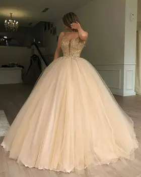 Champagne Ball Gown Prom Dress 2020 Beaded Plus Size Tulle Women Formal Evening Dresses Custom Vestidos Long Party Gala Gowns
Champagne Ball Gown Prom Dress 2020 Beaded Plus Size Tulle Women Formal Evening Dresses Custom Vestidos Long Party Gala Gowns