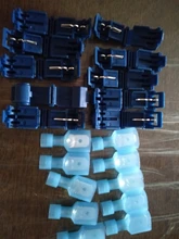 Conectores de cable eléctrico rápido, bloqueo de empalme de presión, terminales de cable crimp, 40 unidades