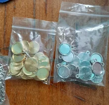 8mm 10mm 12mm tamaño interno clásico 7 colores un solo lado colgante estilo Simple cabujón Base ajuste colgante