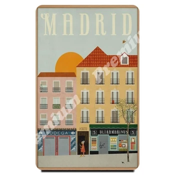 Madrid souvenir magnet vintage tourist poster 
Madrid souvenir magnet vintage tourist poster