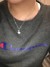 NEHZY-colgante de Plata de Ley 925 con forma de manzana y ópalo rosa, collar de 45CM de longitud