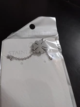 DOTOFI-collar con colgante de trébol de cuatro hojas para mujer, joyería de moda de calidad de acero inoxidable