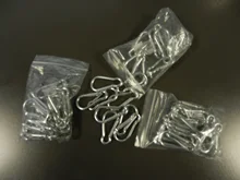 LLavero de mosquetón de gancho de aluminio plateado, Mini llavero EDC de supervivencia para acampar al aire libre, tamaño 45*21*5mm Z65, 20 Uds.