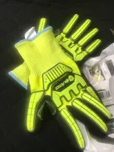 100% de alta calidad ANSI A5, resistente a Cortes, antigolpes, vibración, guantes mecánicos de trabajo de seguridad