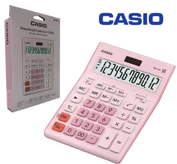 desktop calculator Casio gr-12c pink, sweetheart office, cute, 12 digits, dual power, large display
desktop calculator Casio gr-12c pink, sweetheart office, cute, 12 digits, dual power, large display