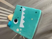 Cojín elevador para silla de comedor de bebé, cojín para asiento de silla alto extraíble para niños, aumenta el asiento