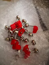 10 unids/lote mordedura alarmas pesca rod campanas de abrazadera de barra protector de esquina de las campanas de pesca accesorio ABS aire libre YJ-231 de Metal