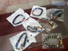 2 unids/set 7 Chakra pulsera para Mujeres Hombres equilibrio Reiki Buda oración Ojos de tigre negro cuentas de piedra Natural Yoga Strand pulseras