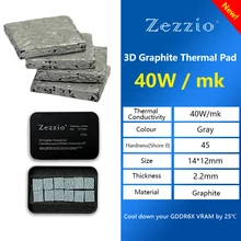 Zezzio 40W/m.k 3D Graphite Thermal Pad 3090/3080 Memory Thermal Grease Pad IC Cooling GDDR 6X VRAM Graphene Cooling
Zezzio 40W/m.k 3D Graphite Thermal Pad 3090/3080 Memory Thermal Grease Pad IC Cooling GDDR 6X VRAM Graphene Cooling