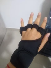 Guantes antideslizantes para gimnasio para hombre y mujer, 1 par, antigolpes, para entrenamiento de levantamiento de pesas, medio dedo, ciclismo de montaña