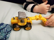 Rompecabezas DIY para niños, coche de bloques de construcción de ingeniería, juguetes educativos para niños, montaje de tuercas, vehículo, excavadora, juguete