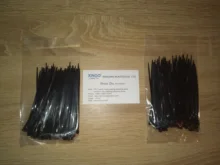 Xingo-Tirantes de Cable de nailon de bloqueo automático, 100mm, 100 Uds., Cable de plástico de colores, brida con cremallera, 18 lbs, certificado UL, Rohs