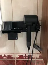 Bathroom Shelf Storage-Rack Drier Wall-Mount Dyson Supersonic Black Organize LIUYUE