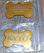 2 unids/lote de etiquetas de identificación de perro personalizadas, etiqueta de Mascota de aluminio para gatito, gato, perros, Collar, puede elegir el nombre de fuente, Tel sexo (en la parte delantera y trasera)