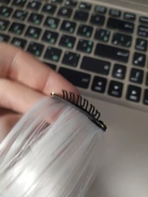 LUPU-extensiones de cabello sintético para mujer, pelo largo liso con arcoíris resaltado, un Clip en una pieza, rosa, púrpura y rojo