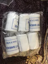 6 rollos/lote de vendaje elástico PBT de 5cm x 4,5 m, Kit de primeros auxilios, vendaje de gasa, vendaje médico para cuidados de emergencias, vendaje para heridas