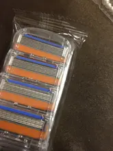 Gillette-Cuchillas de afeitar para hombre Fusion, 5 capas, cuchillas de seguridad, acero inoxidable, cuidado de la cara, 4 unidades