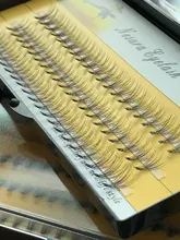 Pestañas postizas individuales tipo profesional, extensiones de pestañas en grupos para colocar individualmente en forma de racimo de 60 unidades, maquillaje profesional