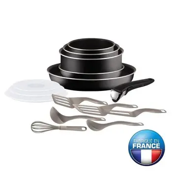 TEFAL WIT ESSENTIAL cookware Set 15 PCs L2009202 16-18-20-26 cm all plates except induction
TEFAL WIT ESSENTIAL cookware Set 15 PCs L2009202 16-18-20-26 cm all plates except induction