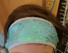 Diademas de doble cara para niña, banda para el pelo con lentejuelas, turbante de princesa, accesorios de arco iris