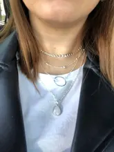 Collar bohemio de joyería para mujer, collar gótico llamativo en forma de gota, multicapa, bisutería para hombre