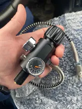 Refill-Adapter Paintball-Tank 400bar PCP with 50cm Hose 6000psi Charging-Valve Air-Filling-Station