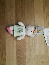 Metoo-muñecos de peluche de animales para niños y niñas, Mini llavero Kawaii con colgante de conejo Angela