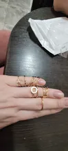 Yobest-Conjunto de anillos Vintage bohemios para mujer, juego de sortijas geométricas con forma de media Luna Dorada para mujer, conjunto de anillos con personalidad de cristal, regalo de joyería para fiesta