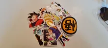 Juguete de Dragon Ball impermeable para niños, pegatina mixta para patinete, bicicleta, portátil, bolsa de viaje, divertido, 50/100 Uds.
