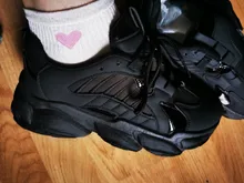 Shoe Chunky Sneakers Platform Running-Shoes Female White Sport Women Thick-Sole Black