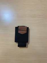 PURDORED-tarjetero elástico para hombre, Mini soporte de tarjeta de identificación de negocios, organizador de viaje, insignia, billetera delgada minimalista, 1 ud.