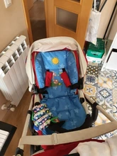 Cojín de dibujo de jirafa para bebé, protector para asiento de coche, tapetes de algodón, engrosado cojín para silla de bebé, 2019