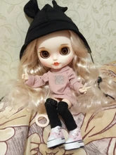 24 unids/lote 14mm Blyth muñeca ojos de Chips de vidrio delgado pupila ojo DIY accesorios BT109