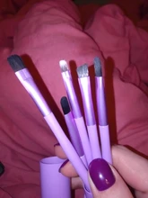 Brushes-Set Eyeshadow Eye-Makeup-Tool-Kit Pony-Hair Professional Black 5pcs High-Quality