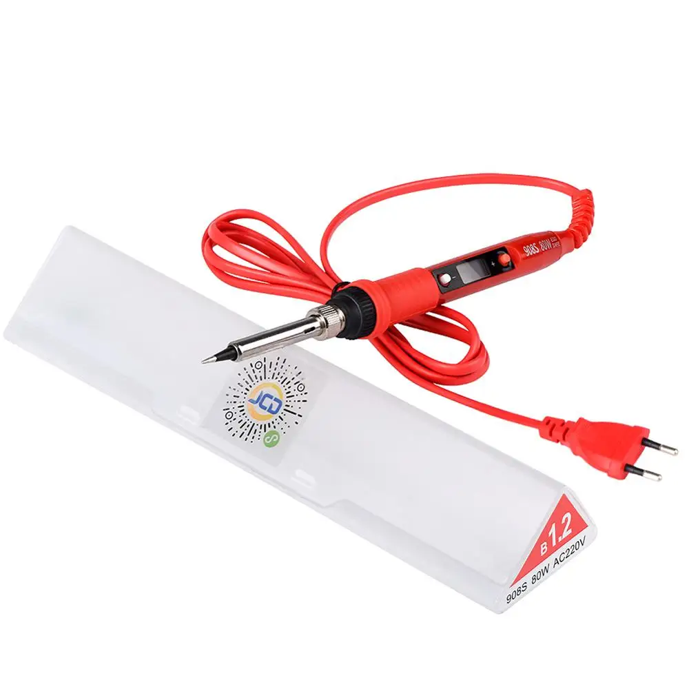 JCD Soldering Irons Gun Electronics LCD Digital Display Adjustable Temperature 220V 80W Welding Equipment Electric Tools Kits
JCD Soldering Irons Gun Electronics LCD Digital Display Adjustable Temperature 220V 80W Welding Equipment Electric Tools Kits