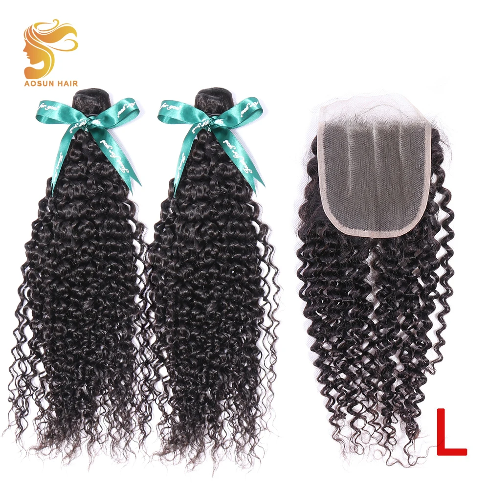 AOSUN HAIR Kinky Curly Bundles With Closure Peruvian Hair Weave Bundles With Closure Remy Human Hair Bundles With Closure Hair
AOSUN HAIR Kinky Curly Bundles With Closure Peruvian Hair Weave Bundles With Closure Remy Human Hair Bundles With Closure Hair