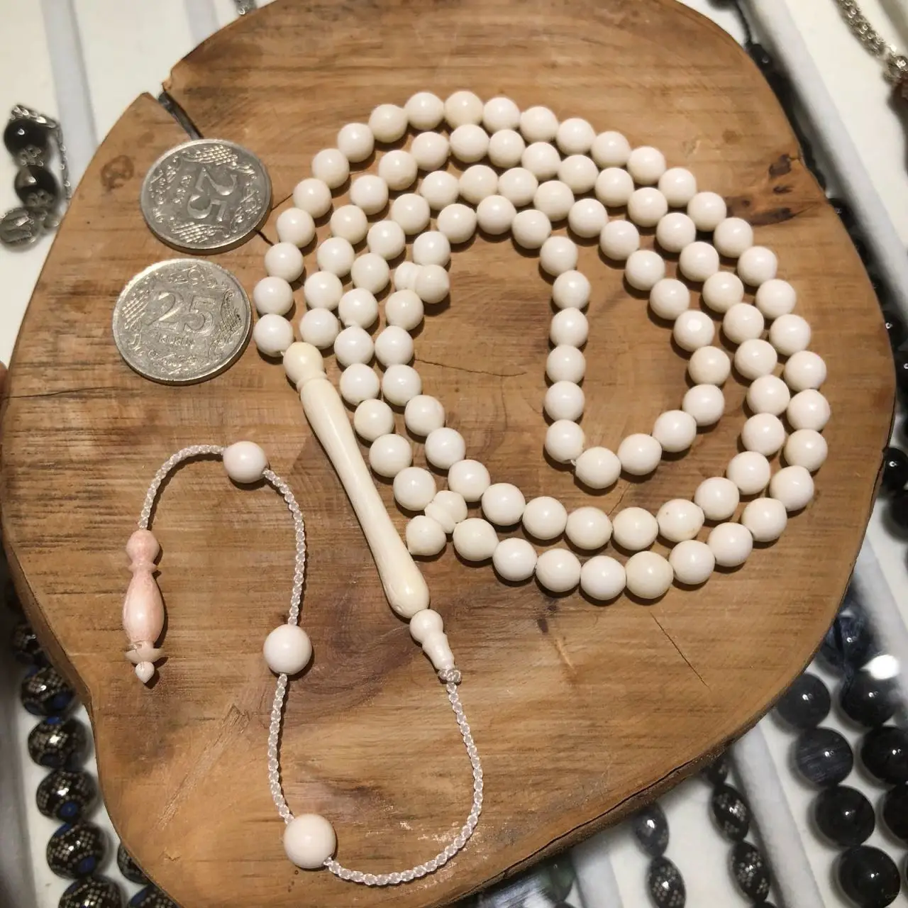 99 stone Prayer Rosary camel bone handcrafted .tasbih silver processing high quality made in turkey modern art 33 gift
99 stone Prayer Rosary camel bone handcrafted .tasbih silver processing high quality made in turkey modern art 33 gift