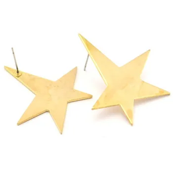 

Raw Brass star Earring (Nickel Free and Lead Free).bs 2179.BS 1859.d1188.d1202.
