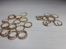 Modyle-anillos para articulaciones de diseño sencillo para mujer, conjuntos de anillos para articulaciones de Color dorado y plateado Vintage, joyería coreana