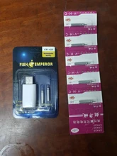JiuYu-batería recargable CR425, Cargador USB para flotador de pesca electrónico, baterías, accesorios de pesca nocturna, aparejos