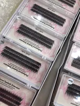 Extensión de pestañas de seda profesional, Pestañas postizas de pestañas con cola de pato a la moda