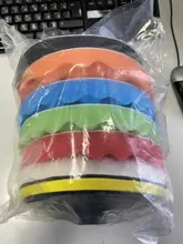 Almohadilla de pulido para coche, almohadilla de esponja de pulido para coche, adaptador de taladro abrasivo, accesorio de herramientas de encerado, 3, 5, 6 y 7 pulgadas, 7 Uds.