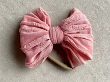 Diadema de lazo de encaje para niña, bandana suave de nailon elástico para el pelo de recién nacido, envolturas para el pelo para niño, accesorios Diy para regalo de cumpleaños