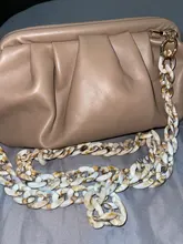 Bag-Accessory Replacement-Chain Shoulder-Handle-Chain Luxury Strap Acrylic Beige Resin