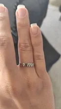 Anillo de nombre oro personalizado, anillos de acero inoxidable para mujer, anillo de letras iniciales personalizado