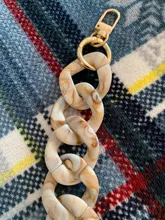 Bag-Accessory Replacement-Chain Shoulder-Handle-Chain Luxury Strap Acrylic Beige Resin