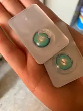 Lentillas de colores verdes para fiestas de Halloween, lentes de contacto de ojos coloridas para Cosplay