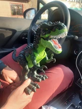 Dinosaurio tiranosaurio grande de 47cm para niños, modelo de Robot de dibujos animados, sonido eléctrico, juguete educativo para caminar