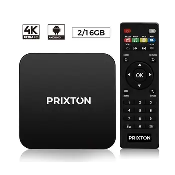 PRIXTON - Android TV Box con Sistema Operativo Android para convertir tu televisión en Smart TV, 2/16GB |Smart TV BOX
PRIXTON - Android TV Box con Sistema Operativo Android para convertir tu televisión en Smart TV, 2/16GB |Smart TV BOX